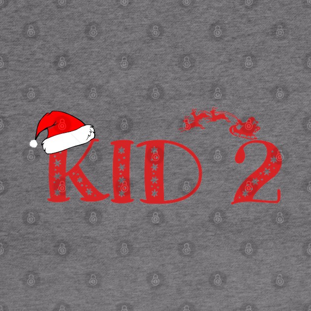 Christmas Family Name "Kid 2" Photo Design Shirt by TonTomDesignz